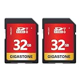 【5年保証】GIGASTONE 32GB SDカード 2個セット SDHC UHS-I U1 C10 80MB/s メモリーカード フルHD ビデオ デジタルカメラ 高速記録 ミニケース2個付き