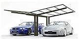 TOSTEM カーポート サーフポートIII Y合掌 標準柱 屋根ポリカ波板 4827×2 L4800*W5528