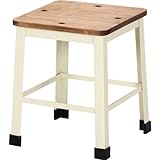 ディアシリーズ「ロースツール」【IT】アイボリー(#9881885-86778)サイズ：幅23×奥行23×高さ28cm【おしゃれ スチール ワイヤー 黒 白 シンプル　かわいい アイアン ブラック ホワイト 北欧 ヨーロピアン アンティーク