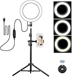【プライム会員は220円OFF】LEDリングライト 8インチ リングライト 女優ライト 自撮りライト 撮影照明用ライト