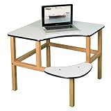 Adventure Series 23" Children's Corner Writing Desk Edge Trim Color: Black, Surface Color: White [並行