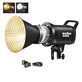 GODOX SL60IIBi 75W LEDビデオライト Bowens マウント 2800K-6500K 11 FX効果モード 0%-100% 輝度調整 アプリ制御 インタビュー、ポートレート、静物、ビデオ撮影に最適 適格請求書発行可