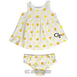 Georgia Tech Baby Dottyサンドレス、ブルマーセット 3-6M