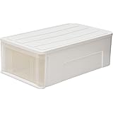 コーナン オリジナル LIFELEX 引出収納ケース 66M ホワイト 約幅39X奥行66X高さ23cm 押入用