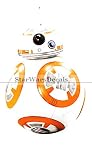 4インチBB - 8 Astromech bb8 Droid Star Wars Episode VII 7 The Force Awakens取り外し可能な壁デカールステッカーアートホームデコレーシ