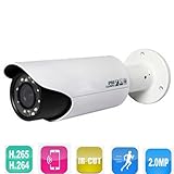 ENSTER H.264/H.265 1/2.7" CMOS sensor with ICR 2.0MP IP66 Waterproof Bullet POE Camera 42pieces IR L
