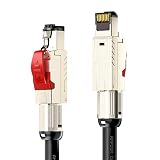 AMPCOM CAT8 工業用グレードLANケーブル 25M、SFTP(単線 二重シールド)22AWG導体 RJ45フィールド終端プラグ 低煙ゼロハロゲン カテゴリー8インターネットケーブル 40Gbps 2000MHz