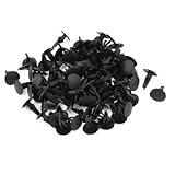 オート用93個7.6ミリメートル穴黒いプラスチックリベットドアファスナー