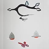 Wee Gallery(ウィーギャラリー)【モビールgarden】バタフライ&フラワー知育モバイル,蝶ベットメリー,ベビーメリー,知育インテリア,出産祝い,【並行輸入】