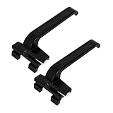 uxcell　ケースメント　ロックハンドル　亜鉛合金　ハンドグリップ　レフトハンドル　ブラック　2本入り