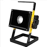 URAQT プロジェクター 小型 30W LED 投光器 2100LM LED作業灯 作業用 照明 充電式 ポータブル LED作業灯　地震 防災対策 夜釣り キャンプ 夜間作業