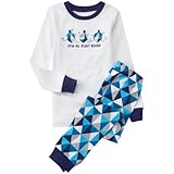 GYMBOREE(ジンボリー) ドライデル 2-ピース パジャマ ナイトタイム ブルー スリープウェア 6～12ヶ月【並行輸入】