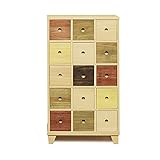 北欧風 幅65cm 5段 ハイチェスト 桐製 ナチュラル