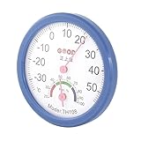 uxcell　スクール　屋内屋外　直径7cm　温度計　-35- 55℃　ブルー