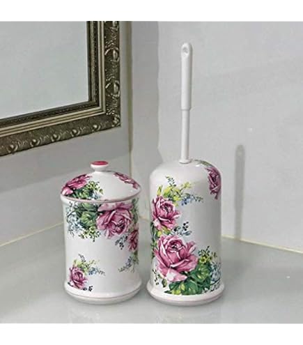 薔薇雑貨 トイレブラシポット ロイヤルアーデン トイレ用品 楽天市場】お得な トイレポット＆トイレブラシ セット 陶器 ロイヤル