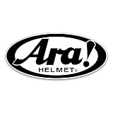 マニアックコレクション(maniac collection)（マットラミ）あら Arai Ara パロディ ステッカー マット加工 ヘルメット 9×4cm おもしろ 面白ステッカー バイク 車 Arai シール 防水 オートバイ (アラ！)