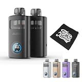 【15ml二層構造】Aspire Avata アスパイア アバタ／アバター | 二重構造で漏れない＆フレッシュ！ | 3段階出力 | アルミ合金ボディ | 1100mAh | FlavorKitchenオリジナルミニポーチ付 | VAPE ベイプ 電子タバコ スターターセット (Black)