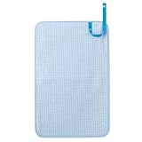 赤ちゃんにやさしい安心おむつ替えマット（日本製）　チェック大（綿100％）・水色　B0800300　日本製