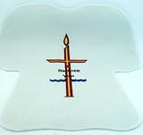 I Baptize You 10 White Polyester Felt Baptismal Garment Baby Baptism Keepsake Gift by Trinity