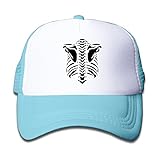 子供 メッシュキャップ 通気性 大人気 スポーツ キャップ ハロウィン スケルトン 紫外線防止 帽子 カジュアル ストーリート系ライトブルー プリント付き 無地