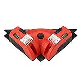 Yosoo 90度 直角測定 レーザー レベル コンパクト 水平器 垂直レーザー DIY 建築 模様替え タイル 張り替え 直角 測定計 レベル 直角 測定工事 現場 仕事 DIY 日曜 大工 2つ吸