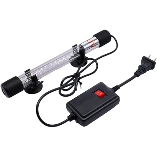 水槽用UV殺菌灯、殺菌、潜水魚池、水族箱用紫外線による藻類除去・消毒YGEVUHT (5W（110V フラットプラグ）,a)