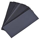LANHU 18 Pieces 400 to 3000 Grit Sandpaper Assortment Dry/ Wet 9 x 3.6 Inch for Automotive Sanding W