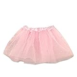 Creazy ®ベビーキッズ女の子プリンセススタースパンコールパーティーダンスバレエチュチュスカート カラー: ピンク