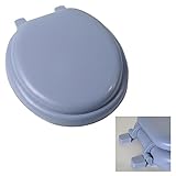 デラックスブルーソフトクッションラウンドToilet Seat – 抗菌