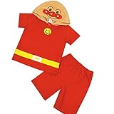 キッズパジャマ アンパンマン 変身 なりきりパジャマ 天竺素材 夏物 子供用 Anpanman j-kuz32 80cm アンパンマン