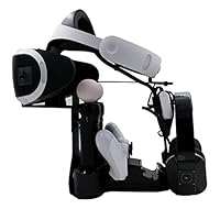 PSVRショーケース PS4 VR 充電スタンド 【KuGi】 PS4 コントローラー USB 充電器 2台同時充電 4充電ステーション チャージャー ディスプレイスタンド 収納ホルダー PlayStation 4 充電チャージャー 置くだけ充電スタンド PlayStation 4/4s/4pro 対応