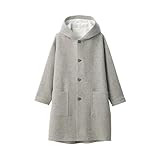 無印良品 婦人 ウール混綾織りフード付きコート レディース BG1R1A4A グレー 婦人M