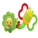 LovelyプラスチックフラワーBaby Rattles Baby Teether Baby Toys (マルチカラー)