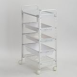 自由組立エステワゴン 5段 ( 5-A ) ( 23111+23113+23116+23116+23116+23118 ) [ エステワゴン ネイルワゴン キッチンワゴン マルチワゴン サイドワゴン キャスター付き 収納 業務用 サロン ワ