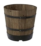 タカショー ウッドバレルプランター 深型S 約W29×D29×H25cm