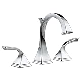 Brizo 65330LF-PC Virage Bathroom Faucet Double Handle Widespread with Metal Lever Handles, Chrome [並