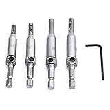 PINKING　ヒンジ　蝶番　取り付け　センター出し用　ドリルビット　皿ネジ　下穴用　ドリル　ガイド