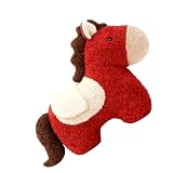 ぬいぐるみ ウマ,かわいいコレクタブルドール - プラッシュ 動物 ぬいぐるみ - 大人 子供 女の子 家族 コレクター 誕生日 お正月 ルームデコレーション