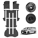 ACE LIGHTING(エースライティング) トヨタ 新型 アルファード ヴェルファイア40系 フロアマット&セカンドマット&トランクマット 40アルファード カーマット フルセット 40ヴェルファイア カーゴマット ALPHARD40系 ラゲッジトレイ 滑り止め TPE素材 耐汚れ VELLFIRE40系 防水マット 車種専用設計 取付簡単