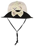 GEMVIE ベビー ハット 女の子 女児 可愛い 帽子 蝶結び飾り 紐付き サンバイザーハット キッズ つば広 帽子 紫外線対策 UVカット イエロー
