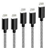 ライトニングケーブル 【5本セット 0.2M*2本 1M*2本 2M*1本】 iPhone充電ケーブル ナイロン編み 高耐久 断線防止 急速