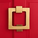 Square Matte Brass Door Knocker