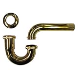 洗面排水 Pトラップ（壁排水用）Φ32mm　ゴールド（金） INK-PDT-G