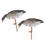 Baoblaze 1ペア ギア　野外狩猟道具　庭装飾品　芝生庭装飾　お釣り道具　フルボディ　ポータブル　デコイ　