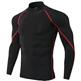 [Ademe] コンプレッションウェア メンズ 長袖 アンダーシャツ パワーストレッチ スポーツインナー [吸汗 速乾 通気]