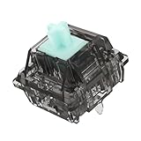 DUROCKリニアスイッチ、クリーミーグリーンステムL2リニア62gスイッチ、5ピンスムーズ潤滑メカニカルキーボードスイッチ(DUROCK L2クリア62g、70個)。