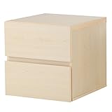 ユニットBOXラック ( コンビネーションラック ) 2段 引き出し付き 幅39cm×高さ39cm UNB-2SD1NA ナチュラル