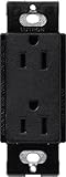 Lutron SCRS-15-TR-MN Satin Colors 15-Amp Tamper Resistant Receptacle, Midnight [並行輸入品]