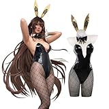 [NIUKACOS] ニケ コスプレ 勝利の女神 NIKKE コスプレ衣装 バニースーツ バイパー ルピー ブラン ノワール バニーガール ゲーム コスプレ 大人用 コスチューム ハロウィン 仮装 撮影会 イベント ノワール M