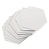 12pcs mirror wall sticker hexagon removable acrylic 3d mirror